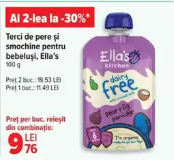 Carrefour Terci de pere și smochine pentru bebeluși, Ella’s Ofertă