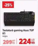 Carrefour Tastatură gaming ASUS TUF K1 Ofertă