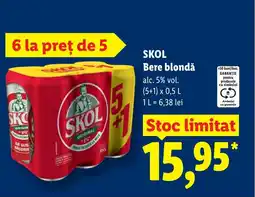 Lidl SKOL Bere blondǎ Ofertă