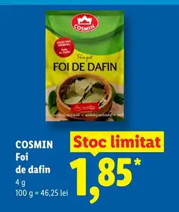 Lidl COSMIN Foi de dafin Ofertă