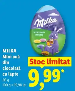 Lidl MILKA Mini ouă din ciocolată cu lapte Ofertă