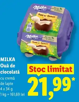 Lidl MILKA Ouǎ de ciocolată Ofertă