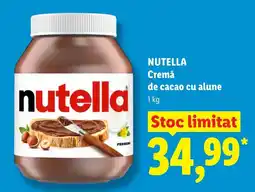 Lidl NUTELLA Cremă de cacao cu alune Ofertă