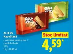 Lidl ALFERS Napolitană Ofertă