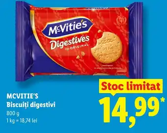 Lidl MCVITIE'S Biscuiţi digestivi Ofertă