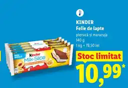 Lidl KINDER Felie de lapte Ofertă