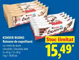 Lidl KINDER BUENO Batoane de napolitană Ofertă