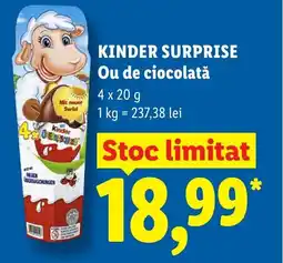 Lidl KINDER SURPRISE Ou de ciocolată Ofertă