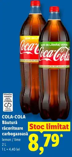 Lidl COLA-COLA Băutură răcoritoare carbogazoasă Ofertă