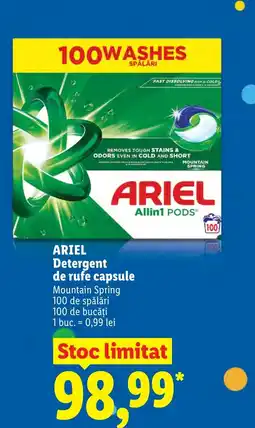 Lidl ARIEL Detergent de rufe capsule Ofertă