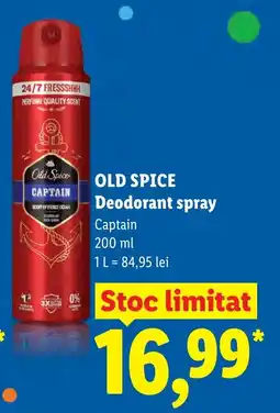 Lidl OLD SPICE Deodorant spray Ofertă