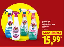 Lidl CHANTECLAIR Degresant/ Anticalcar baie / Spumă curățare WC Ofertă