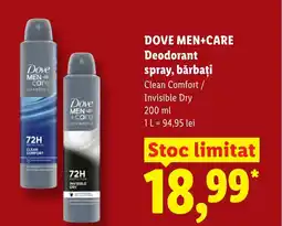 Lidl DOVE MEN+CARE Deodorant spray, bărbaţi Ofertă