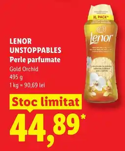 Lidl LENOR UNSTOPPABLES Perle parfumate Ofertă