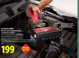 Lidl ULTIMATE SPEED Starter auto multifuncțional, cu baterie externă Ofertă