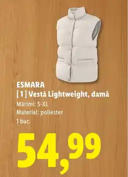 Lidl ESMARA Vestǎ Lightweight, damă Ofertă