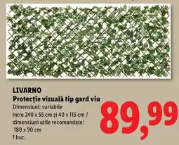 Lidl LIVARNO Protecție vizuală tip gard viu Ofertă