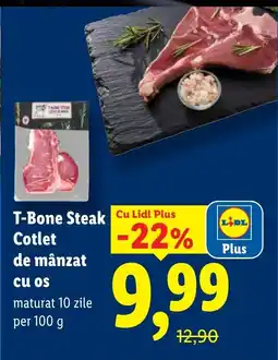 Lidl T-Bone Steak Cotlet de mânzat cu os Ofertă