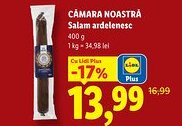 Lidl CĂMARA NOASTRĂ Salam ardelenesc Ofertă