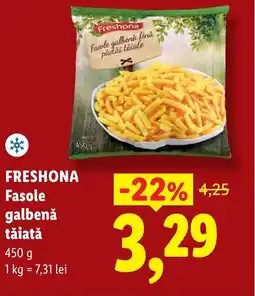 Lidl FRESHONA Fasole galbenă tăiată Ofertă