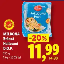 Lidl MILBONA Brânză Halloumi D.O.P. Ofertă