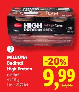 Lidl MILBONA Budincǎ High Protein Ofertă