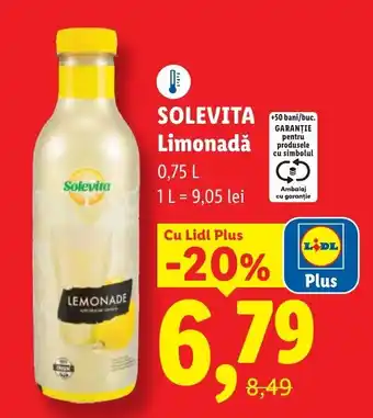 Lidl SOLEVITA Limonadǎ Ofertă