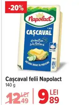 Carrefour Market Cascaval felii Napolact Ofertă