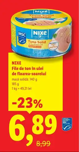 Lidl NIXE File de ton în ulei de floarea-soarelui Ofertă