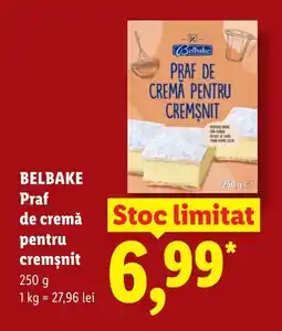 Lidl BELBAKE Praf de cremă pentru cremsnit Ofertă