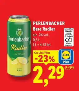 Lidl PERLENBACHER Bere Radler Ofertă