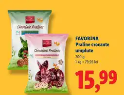 Lidl FAVORINA Praline crocante umplute Ofertă