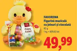Lidl FAVORINA Figurinǎ muzicală cu jeleuri şi ciocolată Ofertă