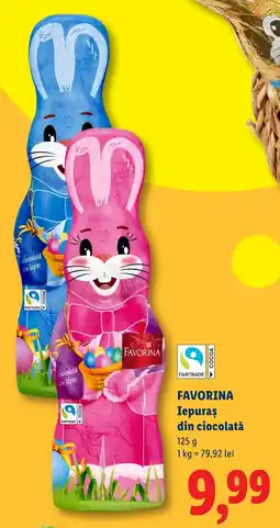 Lidl FAVORINA Iepuraş din ciocolată Ofertă