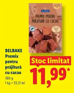 Lidl BELBAKE Premix pentru prăjitură cu cacao Ofertă