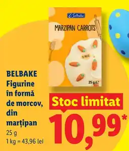 Lidl BELBAKE Figurine în formă de morcov, din marţipan Ofertă