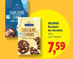 Lidl BELBAKE Bucăţele de ciocolată Ofertă