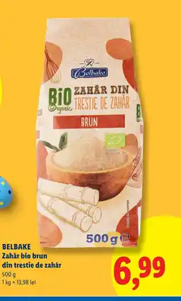 Lidl BELBAKE Zahăr bio brun din trestie de zahăr Ofertă