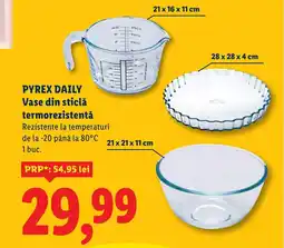 Lidl PYREX DAILY Vase din sticlă termorezistentă Ofertă