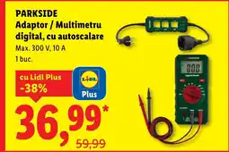 Lidl PARKSIDE Adaptor/Multimetru digital, cu autoscalare Ofertă