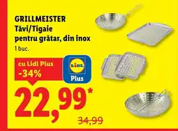 Lidl GRILLMEISTER Tǎvi/Tigaie pentru grătar, din inox Ofertă