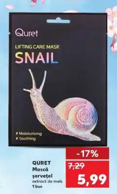 Kaufland QURET Mască șervețel Ofertă