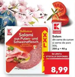 Kaufland Salam din carne de curcan și carne de porc XXL Ofertă