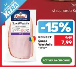 Kaufland REINERT Şuncă Westfalia 100 g Ofertă