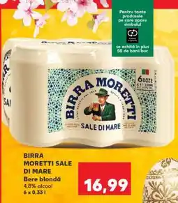 Kaufland BIRRA MORETTI SALE DI MARE Ofertă