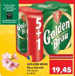 Kaufland GOLDEN BRAU Bere blondă Ofertă
