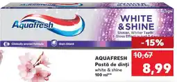 Kaufland AQUAFRESH Pastă de dinți white & shine 100 ml Ofertă