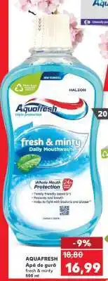 Kaufland AQUAFRESH Apă de gură fresh & minty Ofertă