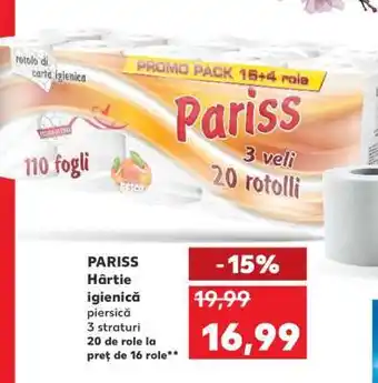 Kaufland PARISS Hârtie igienică Ofertă