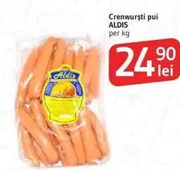 Supeco Crenwursti pui ALDIS Ofertă